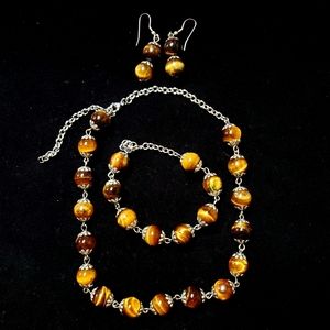 Tiger's Eye Jewelry Set